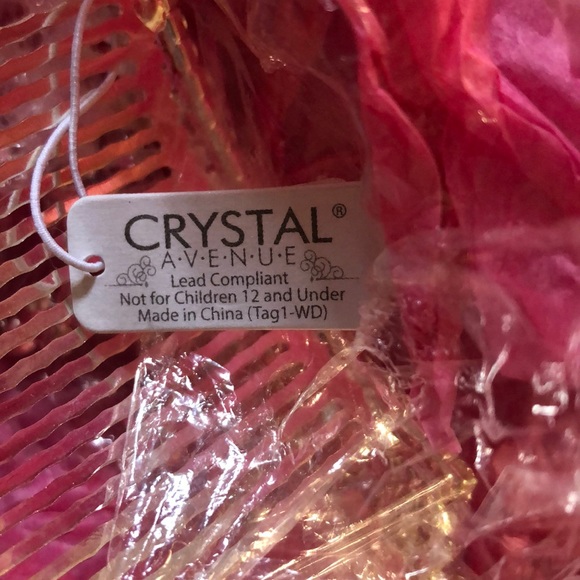 Decorative Hair Crown Rhinestones & Pearls - Picture 4 of 4